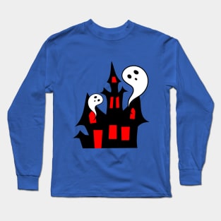 Funny Halloween Ghost House Long Sleeve T-Shirt